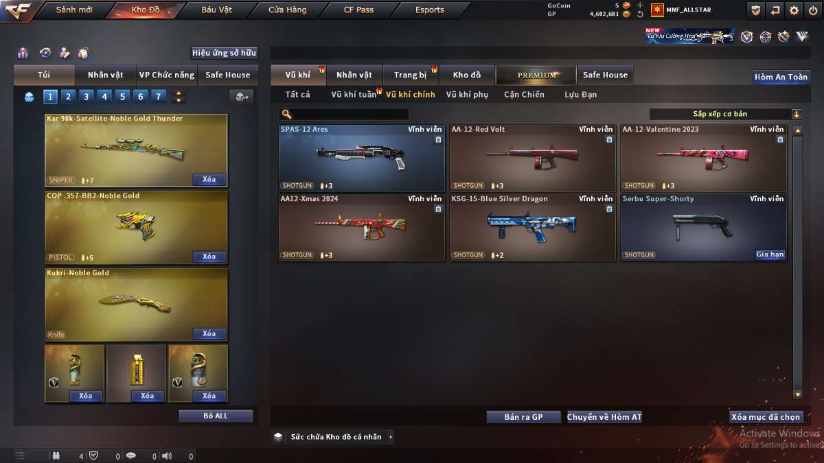 shop acc cf uy tin gia re